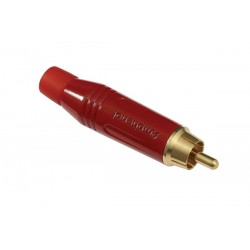 Amphenol Gold RCA Fully Red