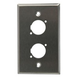2 way Stainless XLR plate